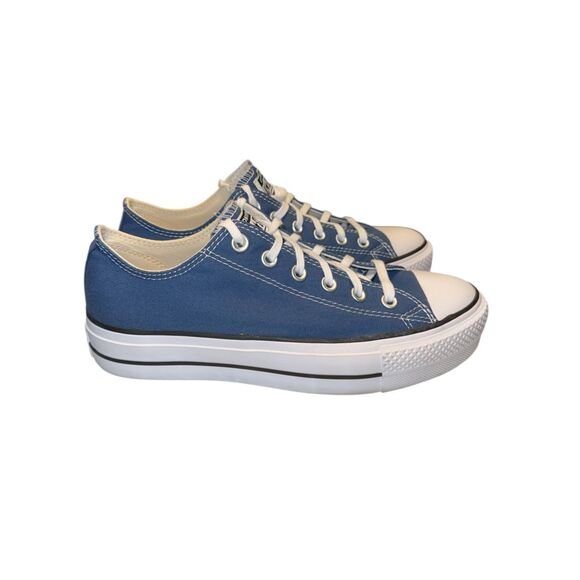 Converse Chuck Taylor All Star Lift Platform Low Dark Marina Blue Women Size 9.5 - Picture 1 of 7